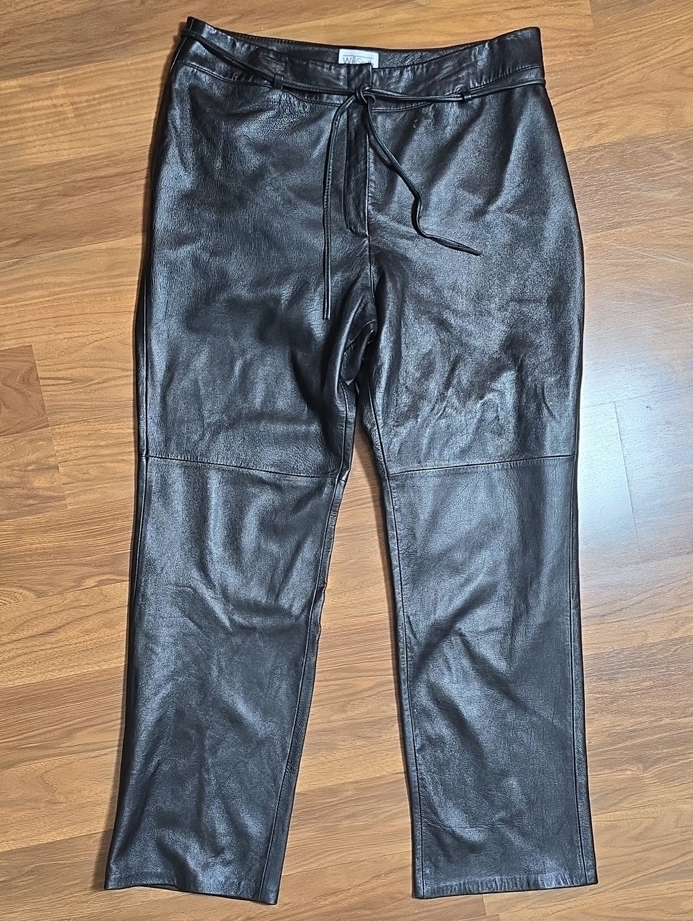 Willi Smith Black Lamb Leather Pants